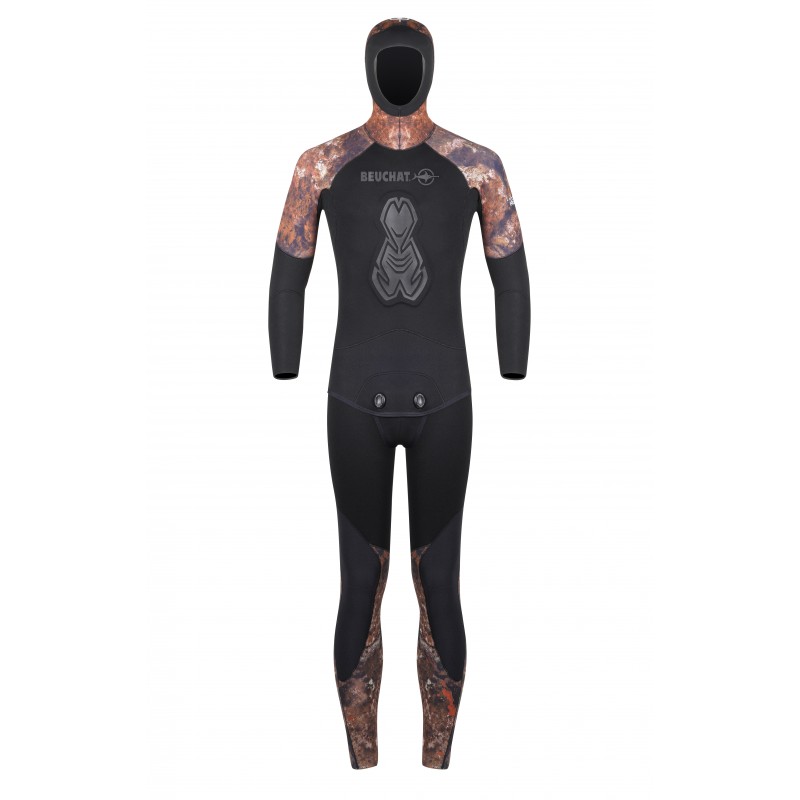 ATLANT BROWN - JACKET 5 MM - OPEN CELL | NYLON | Echipament Spearfishing | Costume neopren